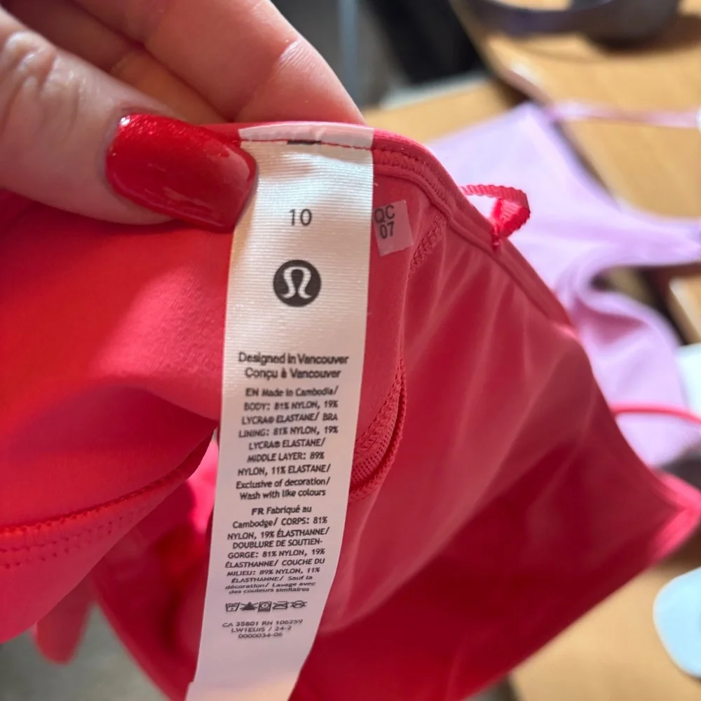 lululemon Align™ T-Strap Tank Top Light Support, A/B Cup. NWT Sz 10 Color: GLZP - Picture 7 of 8